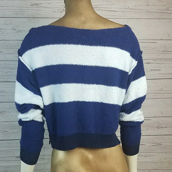 FP Navy & White Candyland Striped Pullover - Picture 3 of 4